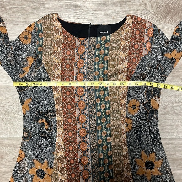 Desigual Gold Tread Fall Design Dress - Picture 13 of 16